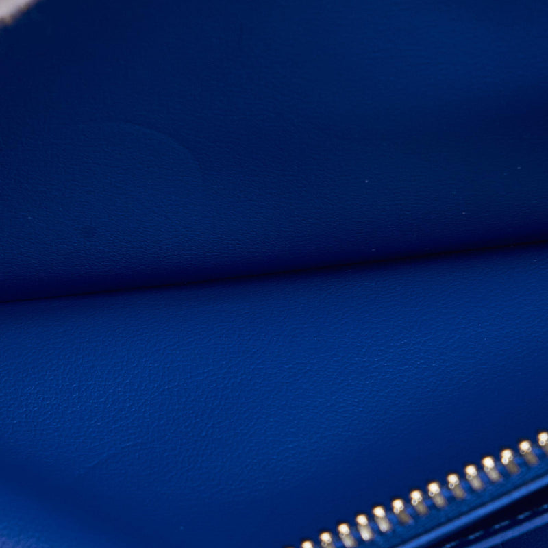 Louis Vuitton Zippy Wallet Vertical NM Taurillon Leather Pink Blue M81243  F/S