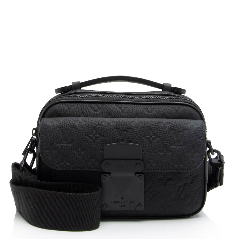 Louis Vuitton S Lock Messenger Bag Monogram Taurillon Leather