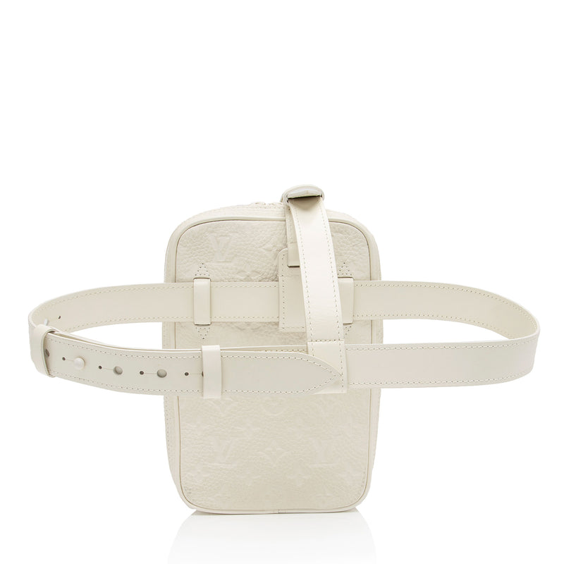 Louis Vuitton Monogram Taurillon Utility Side Belt Bag (SHF-o3SwVQ)