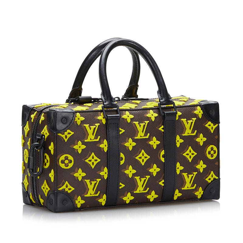 Louis Vuitton Trunk Speedy Monogram Tuffetage Yellow for Men