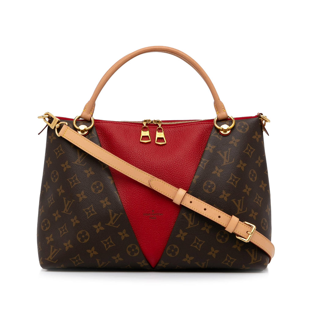 Louis Vuitton, Bags, Authentic Vintage Louis Vuitton Mm Canvas Red Canvas  Tote Shoulder Bag