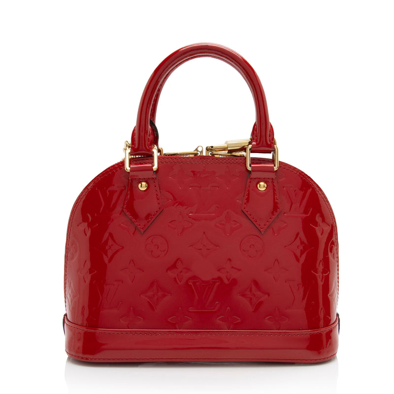 Louis Vuitton Monogram Vernis Alma BB Satchel (SHF-TS3duR)