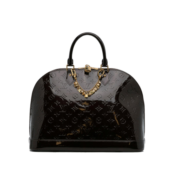 Louis Vuitton Monogram Vernis Leather Alma Hand Bag w/ MsLux