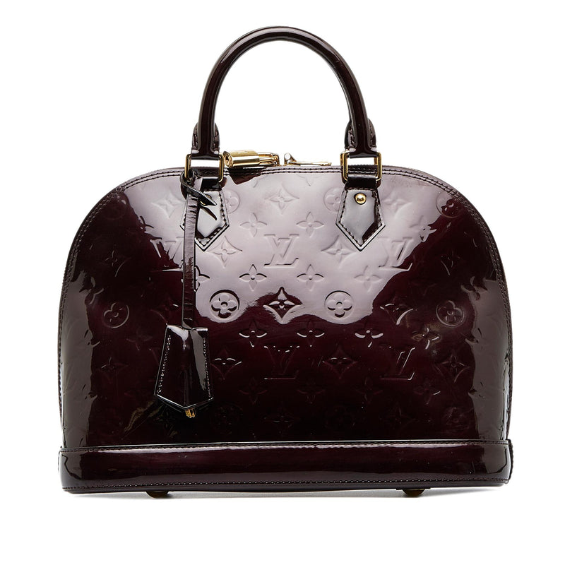 Louis Vuitton Vernis Monogram Alma PM - Brown Crossbody Bags, Handbags