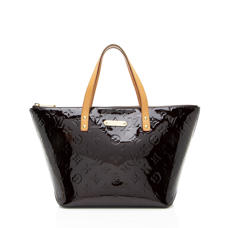 Louis Vuitton Monogram Vernis Bellevue PM Tote (SHF-9iDfKD)