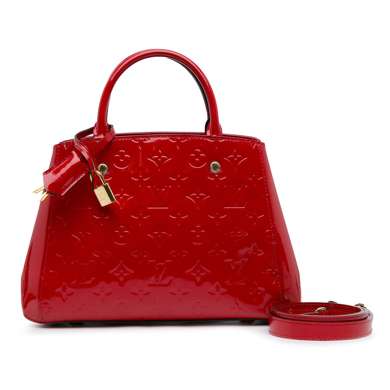 Louis Vuitton Monogram Vernis Montaigne BB (SHG-cjb090)