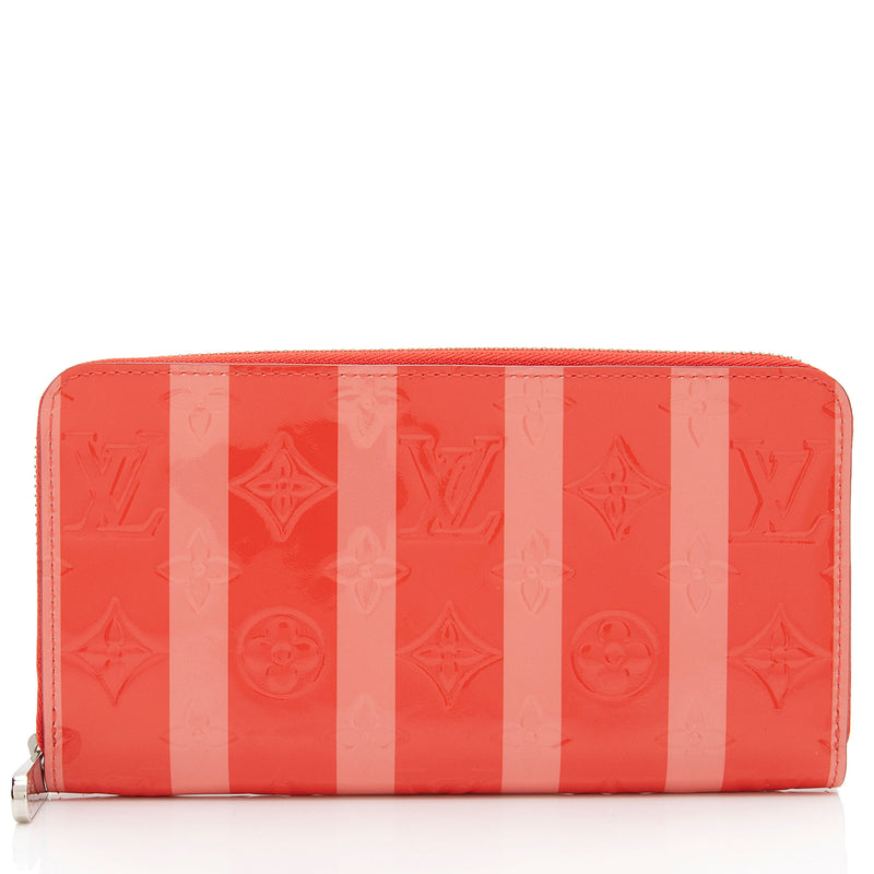 Louis Vuitton Monogram Vernis Rayures Zippy Wallet (SHF-rOeTSE)