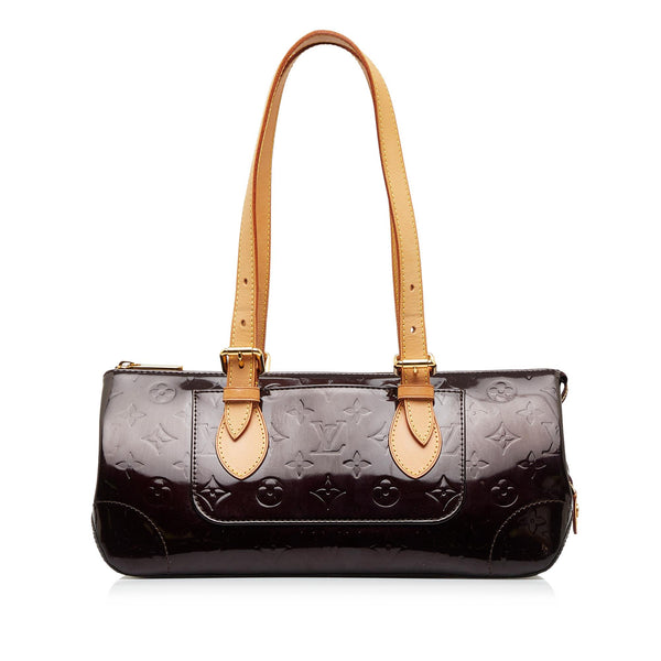 Authenticated Used Louis Vuitton Handbag Rosewood Avenue Beige Off-White Perle  Monogram Vernis M93508 Patent Leather FL4047 LOUIS VUITTON Enamel Women's 