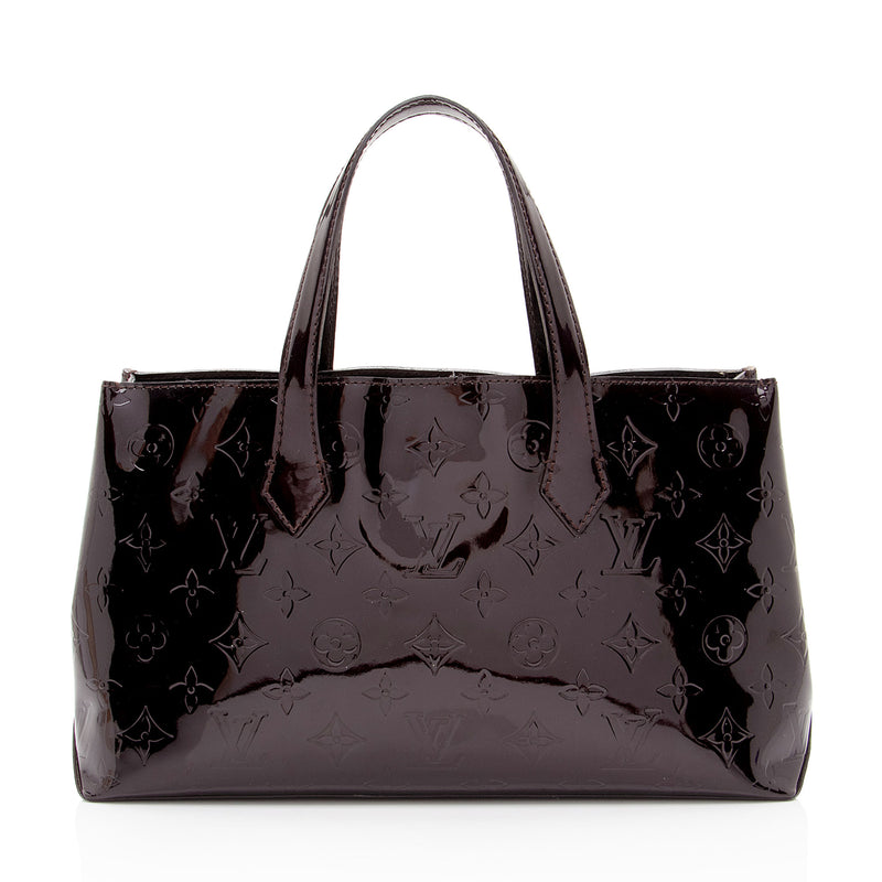 Louis Vuitton Monogram Vernis Wilshire PM Tote (SHF-aVAoXj)