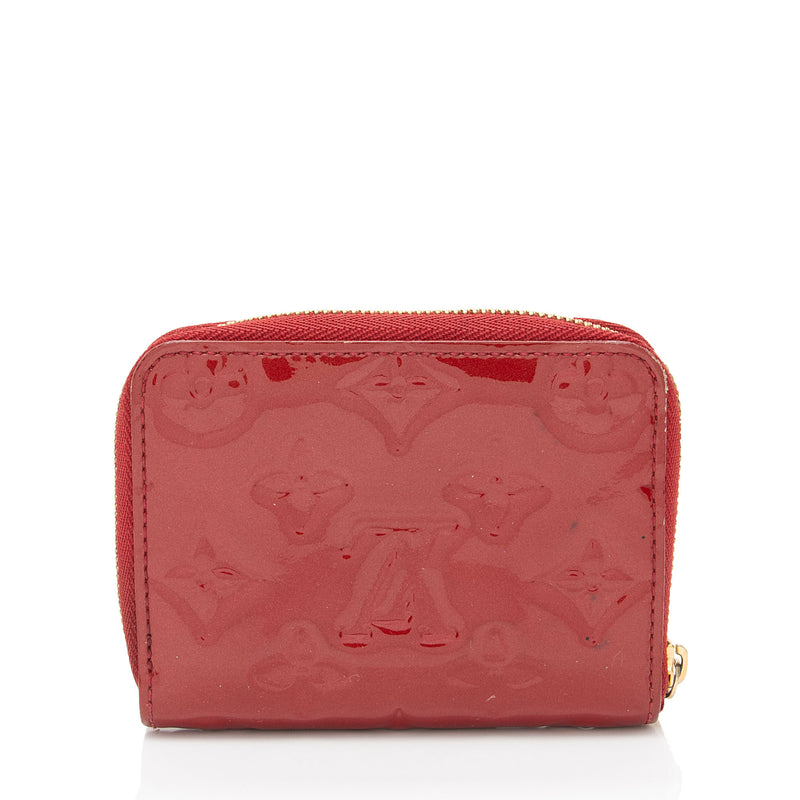 Louis Vuitton Monogram Vernis Zippy Coin Wallet (SHF-w6374d)