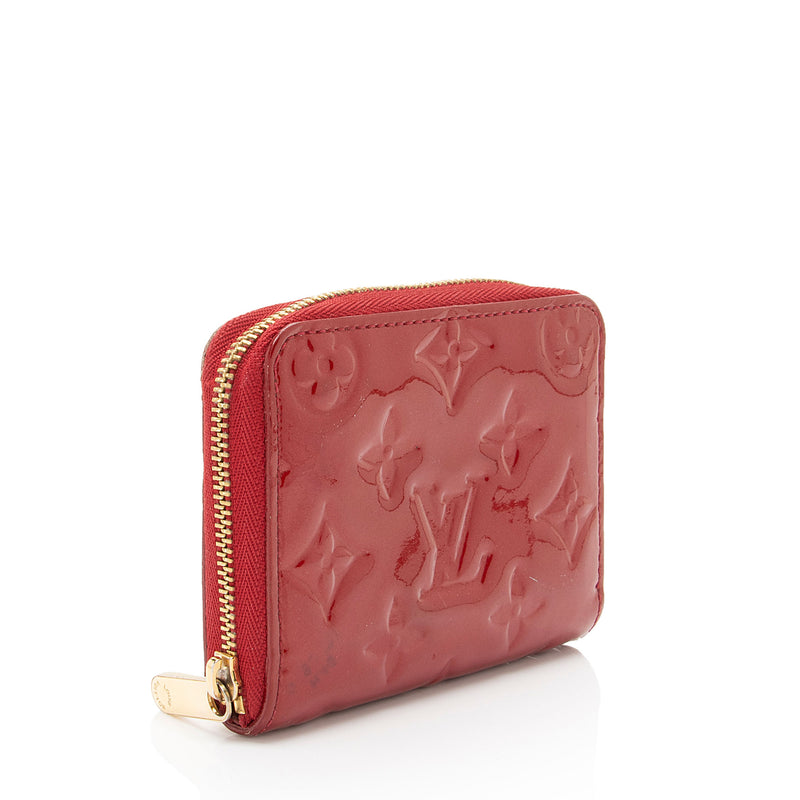 Louis Vuitton Monogram Vernis Zippy Coin Wallet (SHF-w6374d)