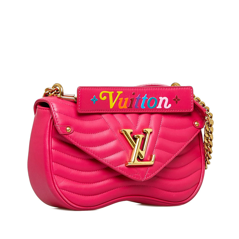 New wave leather crossbody bag Louis Vuitton Pink in Leather