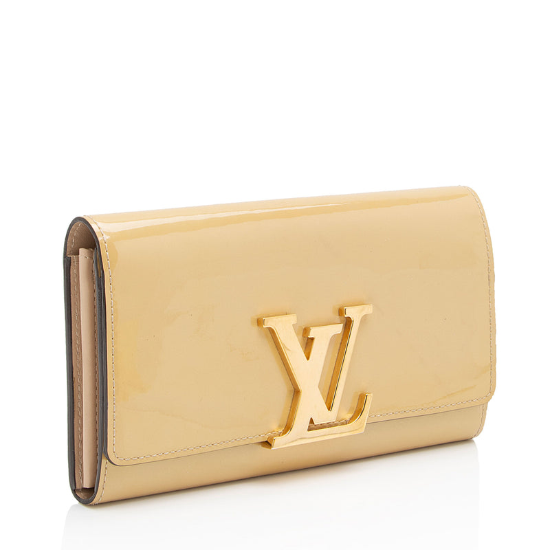 Louis Vuitton Patent Leather Louise Neo Sobe Wallet (SHF-6iBFPy)