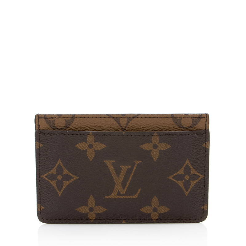 Louis Vuitton Reverse Monogram Card Holder (SHF-9AjPws)