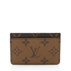 Louis Vuitton Reverse Monogram Card Holder (SHF-9AjPws)