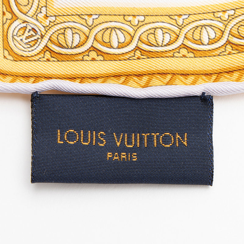 Louis Vuitton Silk Carres Jean Vendome 90cm Scarf (SHF-2aq2rN)