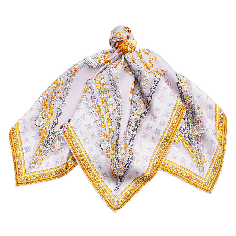 Louis Vuitton Silk Carres Jean Vendome 90cm Scarf (SHF-2aq2rN)