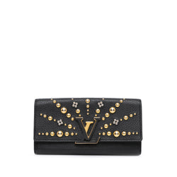 Louis Vuitton Studded Taurillon Sol Capucines Wallet (SHG-qL5g4f)