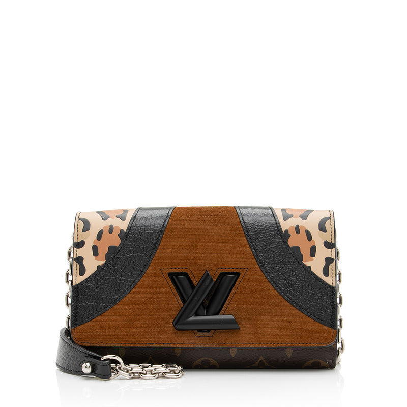 Twist long chain wallet leather crossbody bag Louis Vuitton