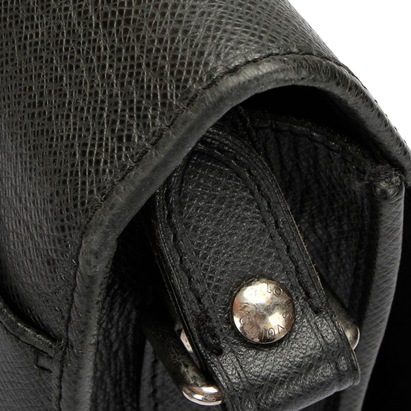 Louis Vuitton Louis Vuitton Roman PM Ardoise Black Taiga Leather