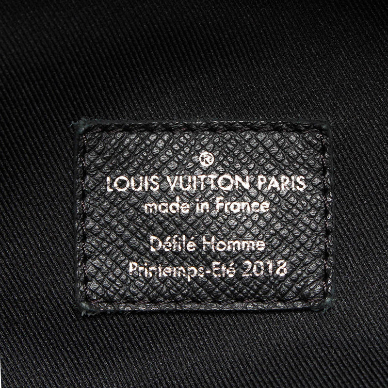 Authentic Louis Vuitton Light Grey Taiga Apollo Backpack SHW