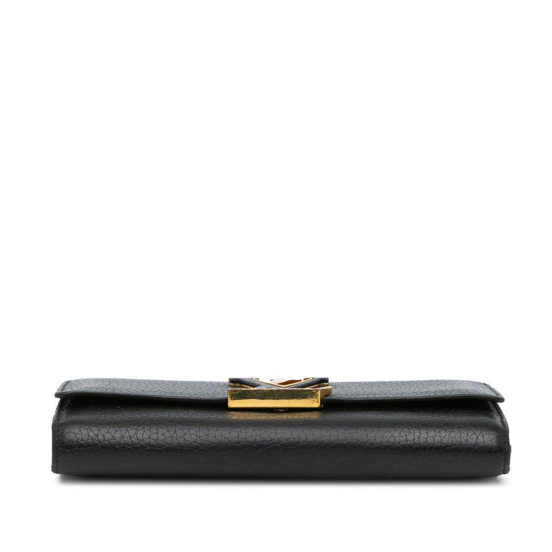 Louis Vuitton Taurillon Capucines Wallet (SHG-f3gVec)