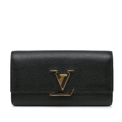 Louis Vuitton Taurillon Capucines Wallet (SHG-f3gVec)