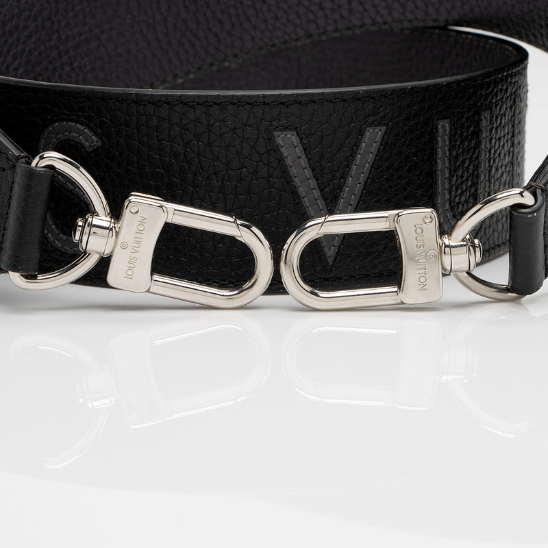 Louis Vuitton Wide Black Patent Epi Belt W/Box