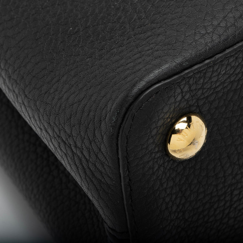 Louis Vuitton Black Taurillon Leather Capucines Pm