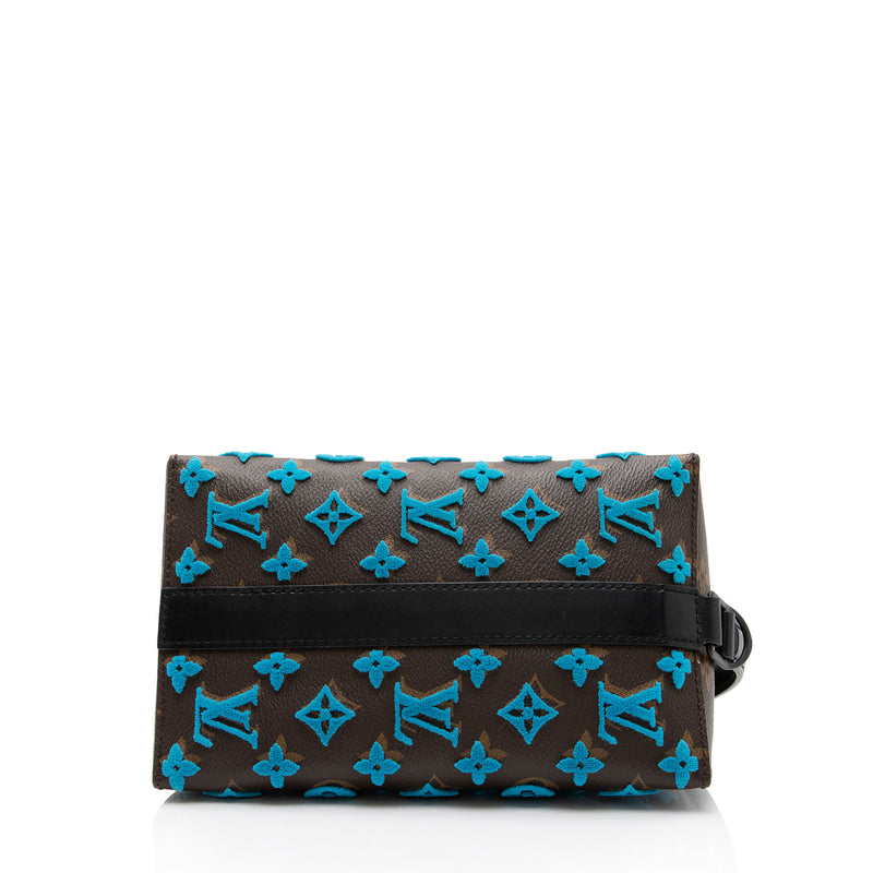 Louis Vuitton Blue Monogram Leather Empriente Triangle Tuffetage