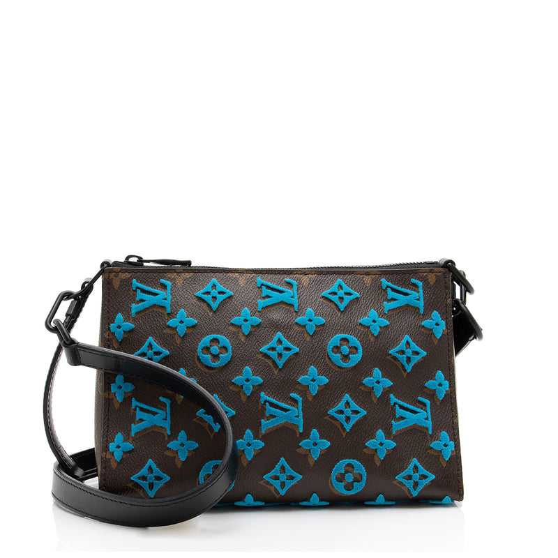 Louis Vuitton Tuffetage Monogram Canvas Triangle Messenger Bag, Louis Vuitton  Handbags