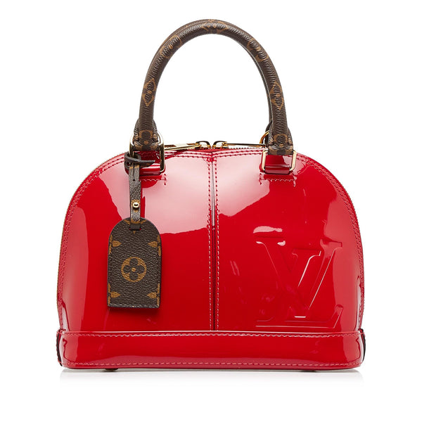 Louis Vuitton Wynwood, Red Vernis with Blue and Monogram, Preowned in Box  WA001