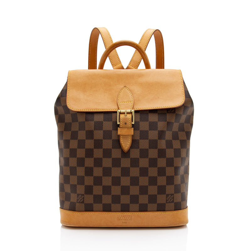 Louis Vuitton Damier Ebene Soho Backpack in Brown