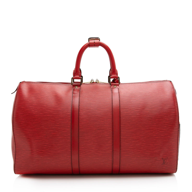 Louis Vuitton Vintage Louis Vuitton Keepall 45 Red Epi Leather Travel