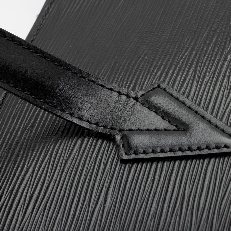 Louis Vuitton Pre-Owned Black Lussac Epi Leather Handbag