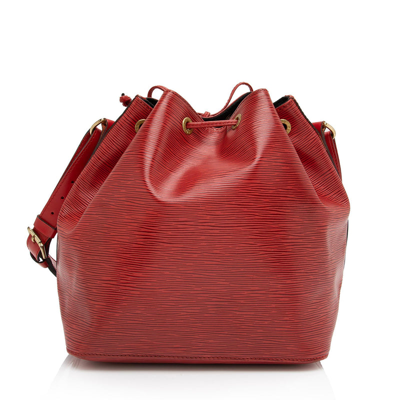 Louis Vuitton Vernis Petit Bucket Red