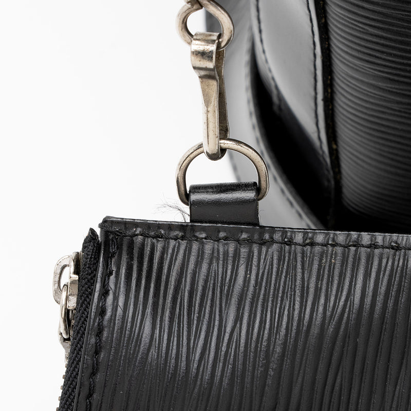 Louis Vuitton Epi Noir Sac a Dos Sling Backpack Hobo Drawstring 855821