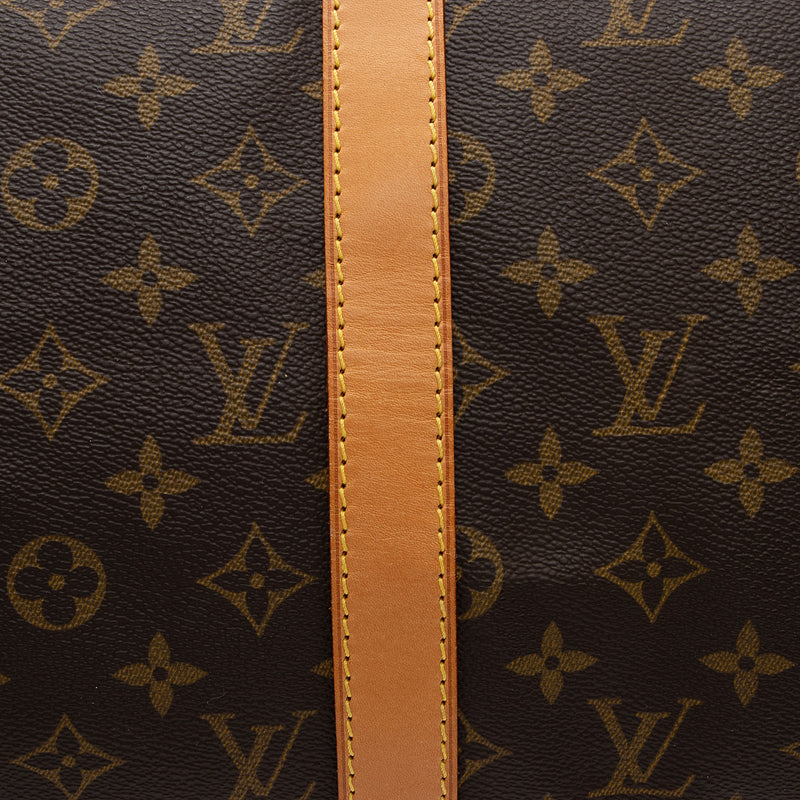 Louis Vuitton Keepall Bandouliere 50 Orange Monogram Leather Weekend Travel  Bag