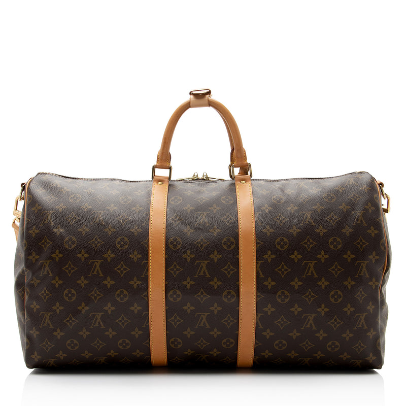 Louis Vuitton Vintage Monogram Canvas Keepall Bandouliere 55 Duffle Ba –  LuxeDH