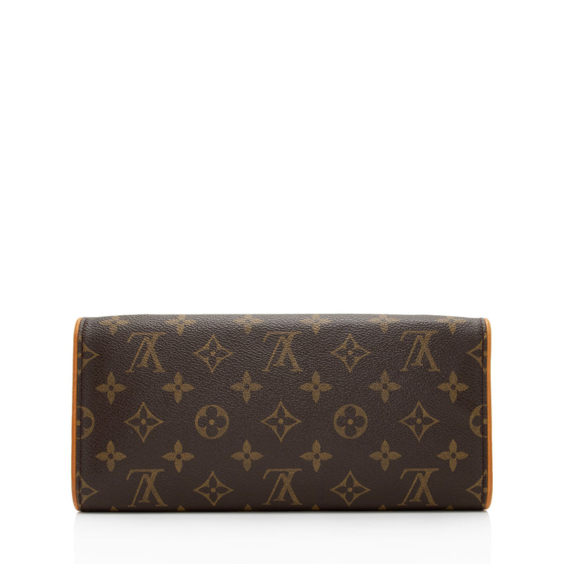 Louis Vuitton Monogram Pochette Twin GM Crossbody Flap Bag Leather