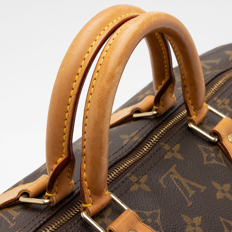 Louis Vuitton Speedy 40 Handbag with Monogram Canvas
