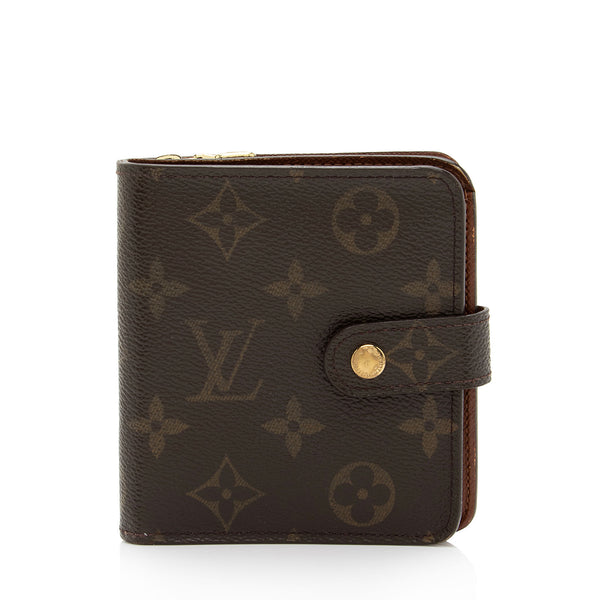 Louis Vuitton Monogram Compact Zip Folio Wallet