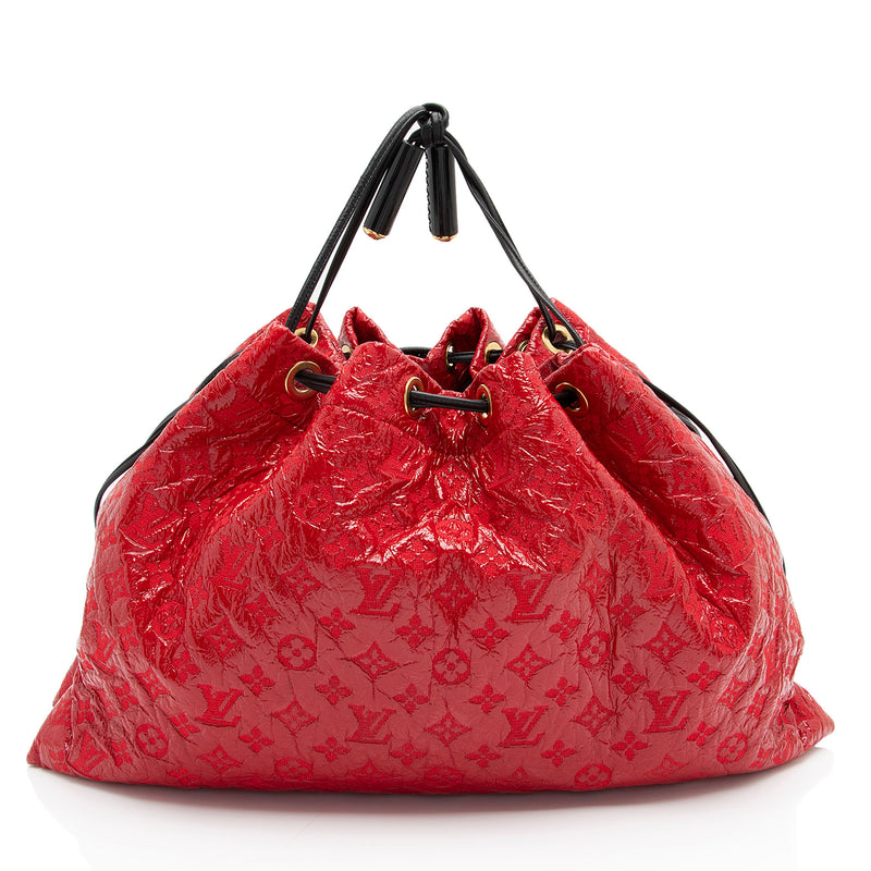 Louis Vuitton Vinyl Squishy Inventeur Drawstring Shoulder Bag (SHF-WKPtxi)