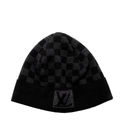 Louis Vuitton Petit Damier Beanie Hat in Black (NO BOX)