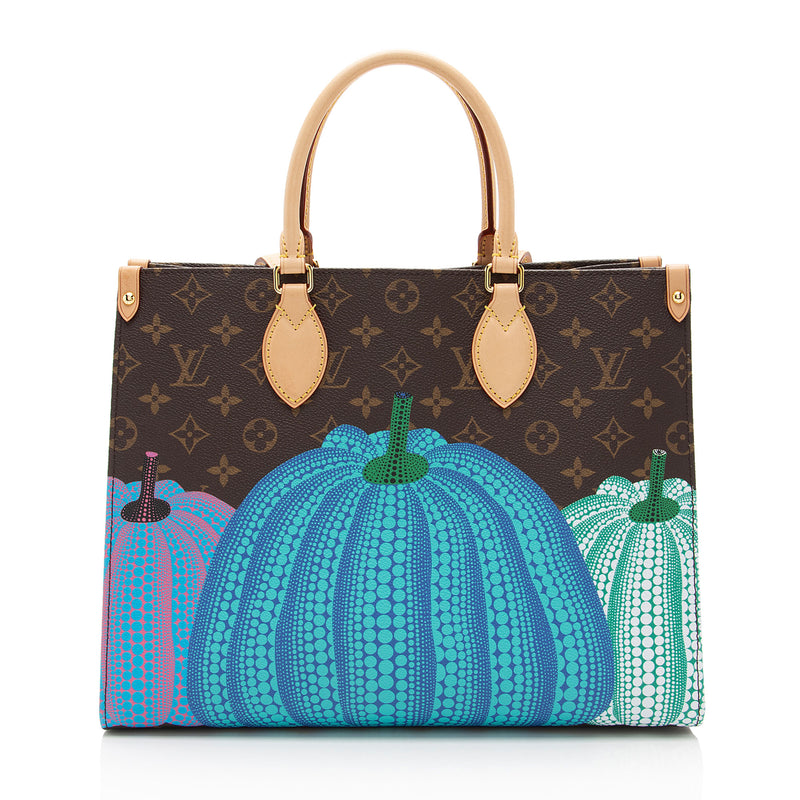 Louis Vuitton x YK Monogram Canvas Pumpkin Onthego MM Tote (SHF-8NCXSI)