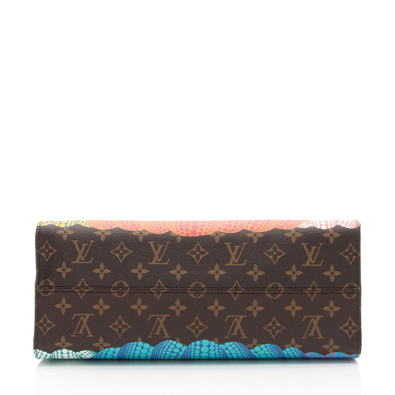 Louis Vuitton x YK Monogram Canvas Pumpkin Onthego MM Tote (SHF-8NCXSI)