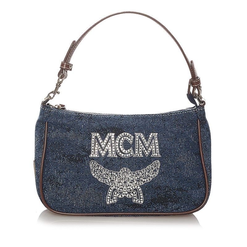 MCM Denim Satchel (SHG-7xZgWO)