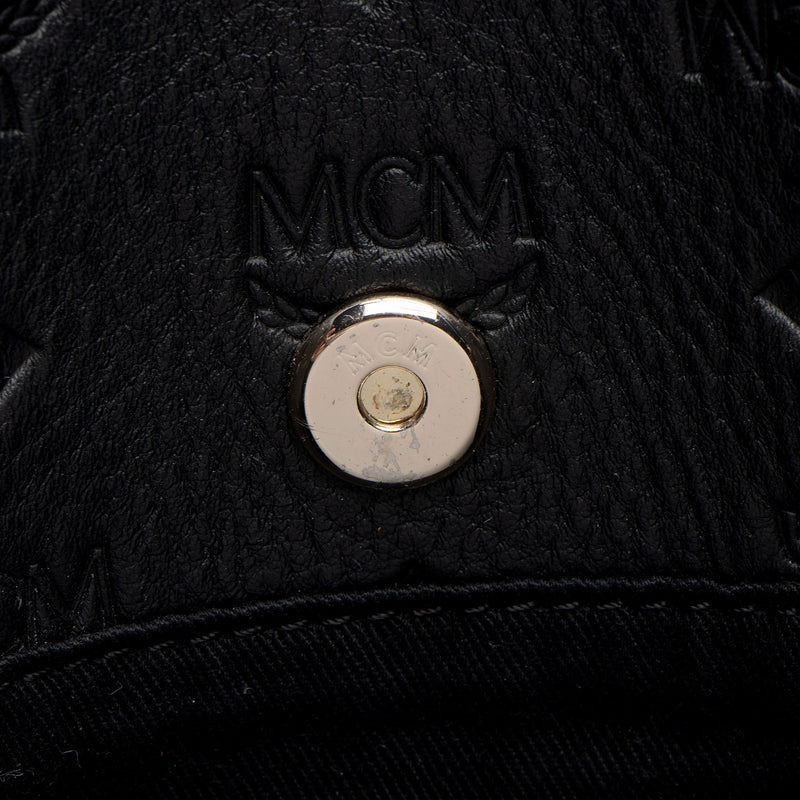 MCM Embossed Leather Aren Medium Crossbody (SHF-lUCNlI)