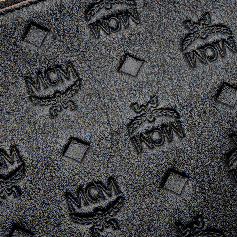 MCM Embossed Leather Aren Medium Crossbody (SHF-lUCNlI)