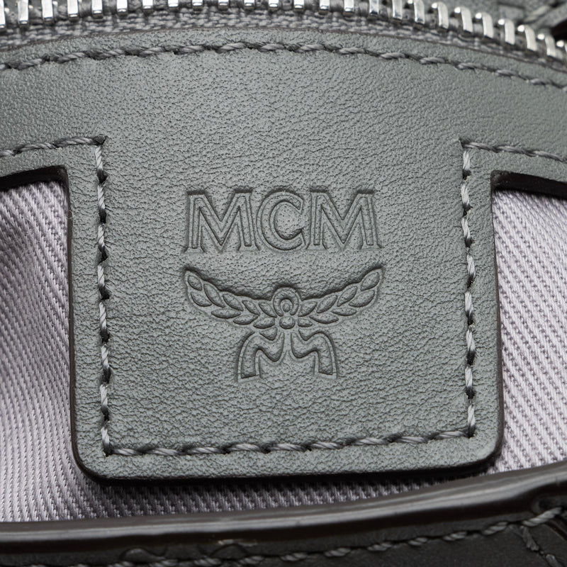 Mcm embossed outlet backpack